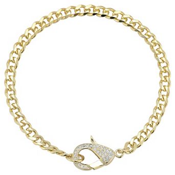 Sunkissed Sterling Cubic Zirconia Lobster Clasp Bracelet