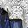 Silver Tone Blue