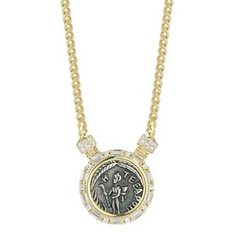 Sunkissed Sterling Cubic Zirconia Curb Chain Necklace