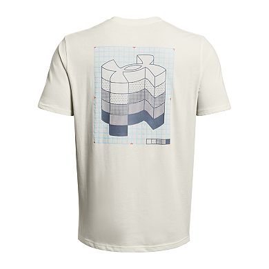Men's Under Armour Elevation Map Logo Short Sleeve Graphic Tee