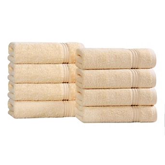 SUPERIOR 8 pc Egyptian Cotton Hand Towel Set