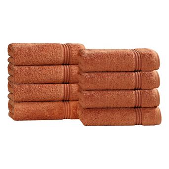 SUPERIOR 8 pc Egyptian Cotton Hand Towel Set