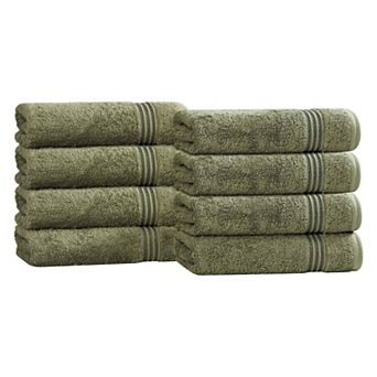 SUPERIOR 8 pc Egyptian Cotton Hand Towel Set