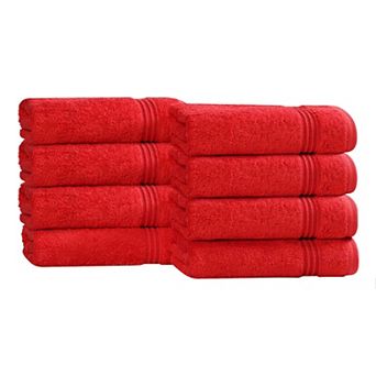 SUPERIOR 8 pc Egyptian Cotton Hand Towel Set