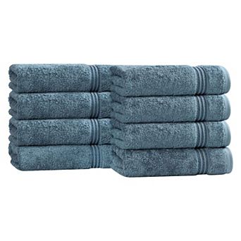 SUPERIOR 8 pc Egyptian Cotton Hand Towel Set