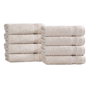 SUPERIOR 8 pc Egyptian Cotton Hand Towel Set