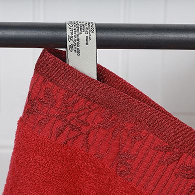 SUPERIOR Wisteria 2-PC Floral Embroidered Jacquard Towel Set