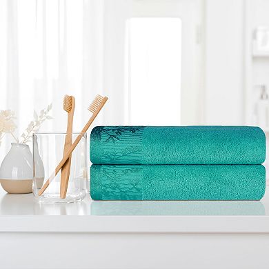 SUPERIOR 4-Piece Wisteria Cotton Bath Towel Set
