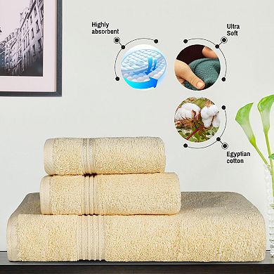 SUPERIOR 3-piece Egyptian Cotton Bath Towel Set