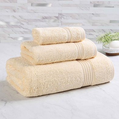 SUPERIOR 3-piece Egyptian Cotton Bath Towel Set