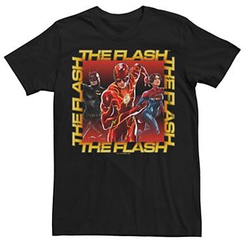 Men's The Flash Group Squared Text Graphic Tee