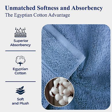 SUPERIOR 6-piece Egyptian Cotton Bath Towel Set