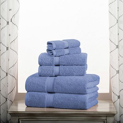 SUPERIOR 6 piece Egyptian Cotton Bath Towel Set