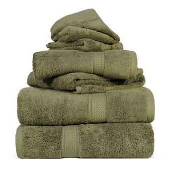 SUPERIOR 6 pc Egyptian Cotton Bath Towel Set