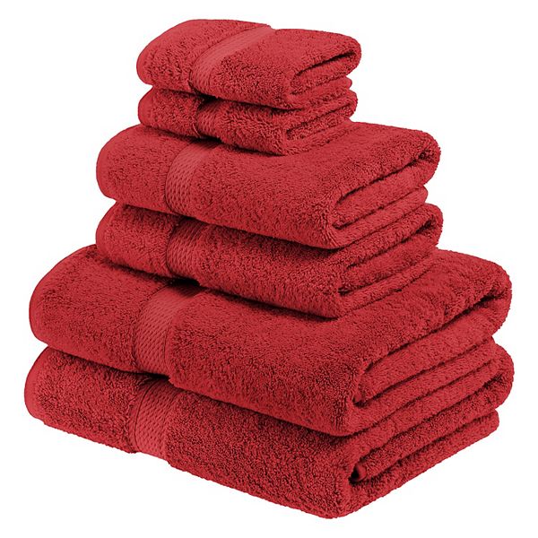 SUPERIOR 6-piece Egyptian Cotton Bath Towel Set