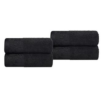 Superior Wisteria 4 pc Floral Bohemian Embroidered Jacquard Hand Towel Set