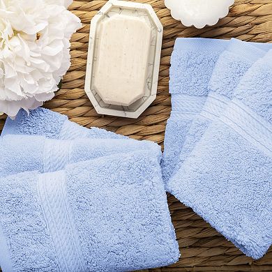 SUPERIOR 6-piece Egyptian Cotton Washcloth Set