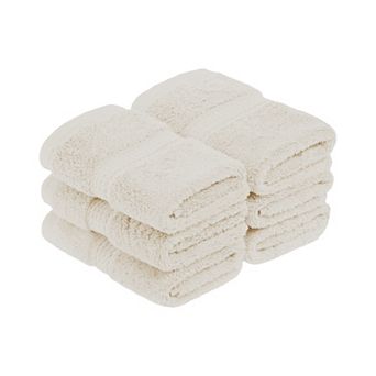 SUPERIOR 6 pc Egyptian Cotton Washcloth Set