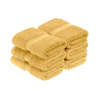 SUPERIOR 6 pc Egyptian Cotton Washcloth Set