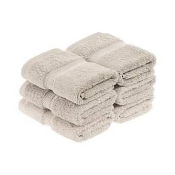 SUPERIOR 6 pc Egyptian Cotton Washcloth Set