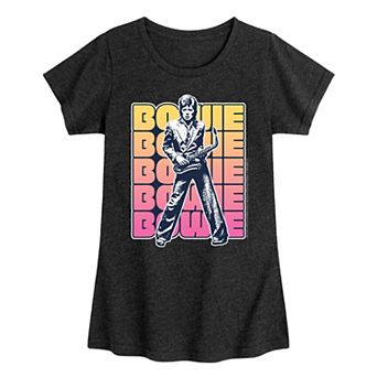 Girls 7-16 David Bowie Graphic Tee