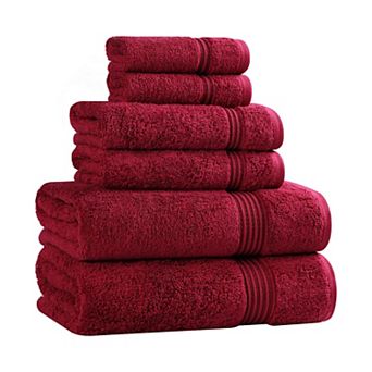 SUPERIOR 6 pc Plush Egyptian Cotton Bath Towel Set
