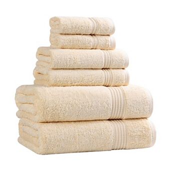 SUPERIOR 6 pc Plush Egyptian Cotton Bath Towel Set