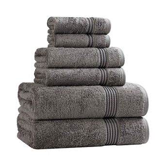 SUPERIOR 6 pc Plush Egyptian Cotton Bath Towel Set