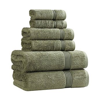 SUPERIOR 6 pc Plush Egyptian Cotton Bath Towel Set