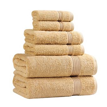 SUPERIOR 6 pc Plush Egyptian Cotton Bath Towel Set