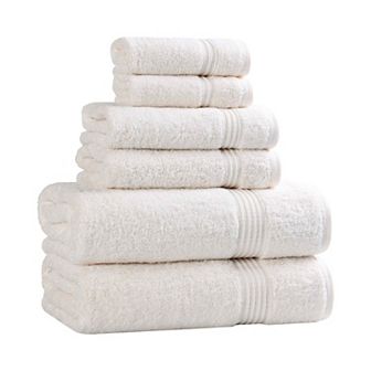 SUPERIOR 6 pc Plush Egyptian Cotton Bath Towel Set