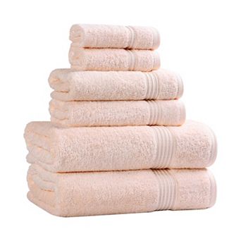 SUPERIOR 6 pc Plush Egyptian Cotton Bath Towel Set
