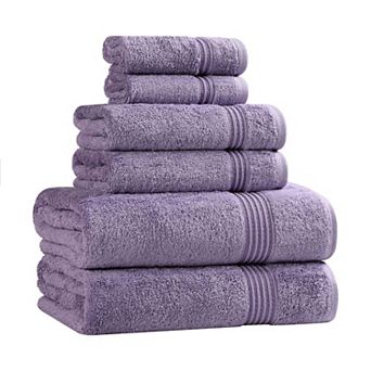 SUPERIOR 6 pc Plush Egyptian Cotton Bath Towel Set