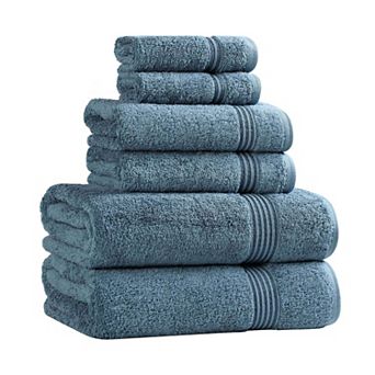 SUPERIOR 6 pc Plush Egyptian Cotton Bath Towel Set