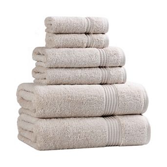 SUPERIOR 6 pc Plush Egyptian Cotton Bath Towel Set