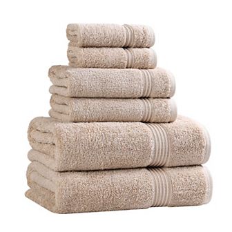SUPERIOR 6 pc Plush Egyptian Cotton Bath Towel Set