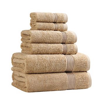 SUPERIOR 6 pc Plush Egyptian Cotton Bath Towel Set