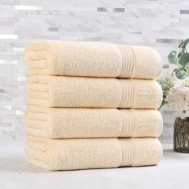 SUPERIOR 4-piece Egyptian Cotton Bath Towel Set