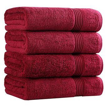 SUPERIOR 4 pc Egyptian Cotton Bath Towel Set