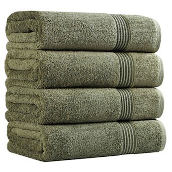 SUPERIOR 4 pc Egyptian Cotton Bath Towel Set