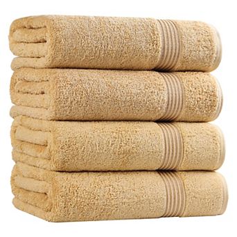SUPERIOR 4 pc Egyptian Cotton Bath Towel Set