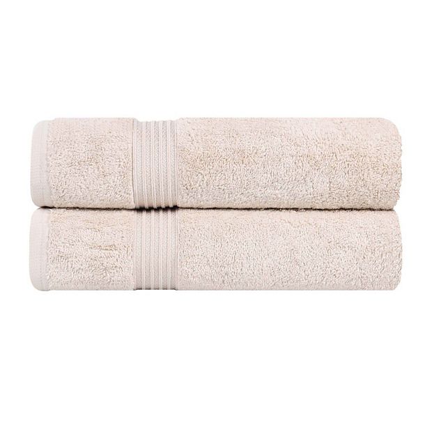 Superior 4-Piece Egyptian Cotton Bath Towel Set, Pink, 2 PC Set