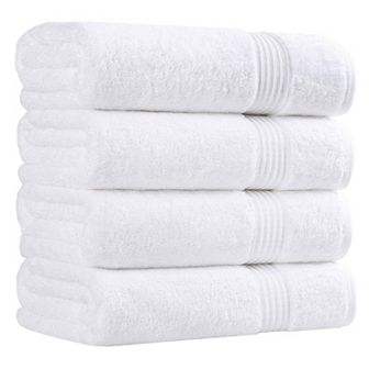 SUPERIOR 4 pc Egyptian Cotton Bath Towel Set
