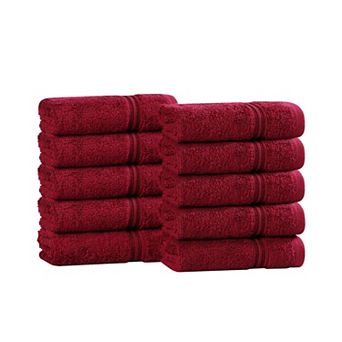 SUPERIOR 10 pc Egyptian Cotton Washcloth Set