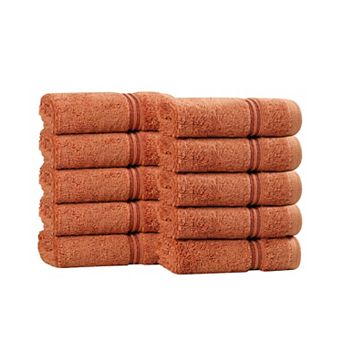 SUPERIOR 10 pc Egyptian Cotton Washcloth Set