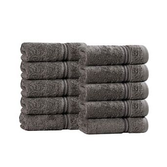 SUPERIOR 10 pc Egyptian Cotton Washcloth Set