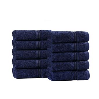 SUPERIOR 10 pc Egyptian Cotton Washcloth Set