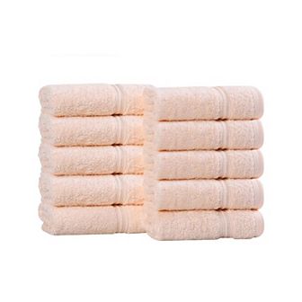SUPERIOR 10 pc Egyptian Cotton Washcloth Set