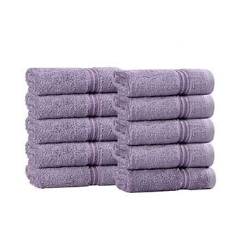 SUPERIOR 10 pc Egyptian Cotton Washcloth Set