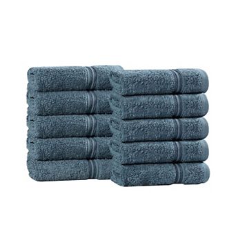 SUPERIOR 10 pc Egyptian Cotton Washcloth Set